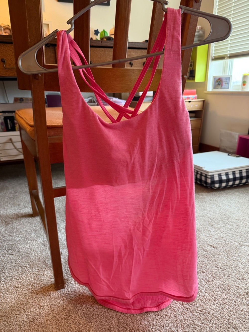 lululemon athletica Pink Strappy Tank Top